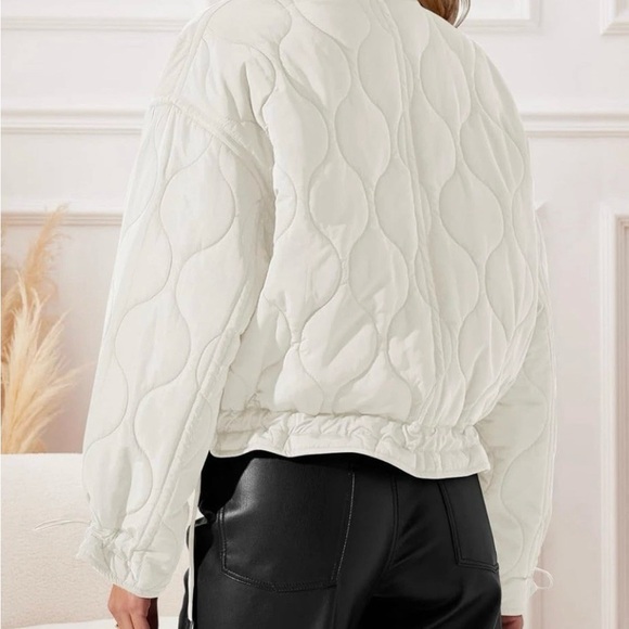Lucky Brand Women's Quilted Jacket Off White Large,New! - Picture 2 of 4
